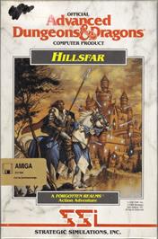 Box cover for Hillsfar on the Commodore Amiga.