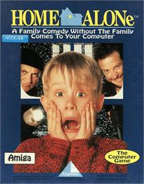 Box cover for Home Alone on the Commodore Amiga.
