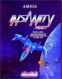 Box cover for Insanity Fight on the Commodore Amiga.