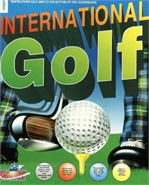 Box cover for International Golf on the Commodore Amiga.