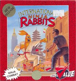 Box cover for International Ninja Rabbits on the Commodore Amiga.