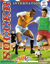 Box cover for International Soccer (zeppelin) on the Commodore Amiga.