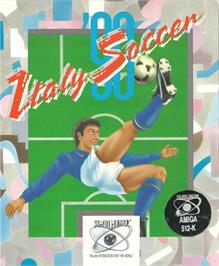 Box cover for Italy '90 Soccer on the Commodore Amiga.