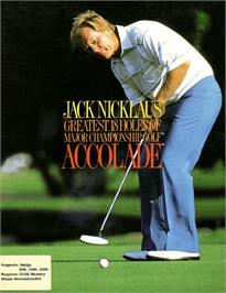 Box cover for Jack Nicklaus' Greatest 18 Holes of Major Championship Golf on the Commodore Amiga.
