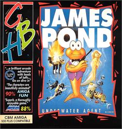 Box cover for James Pond - Underwater Agent on the Commodore Amiga.