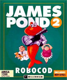 Box cover for James Pond 2: Codename: RoboCod on the Commodore Amiga.