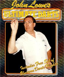 Box cover for John Lowe's Ultimate Darts on the Commodore Amiga.