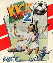 Box cover for Kick Off 2 on the Commodore Amiga.