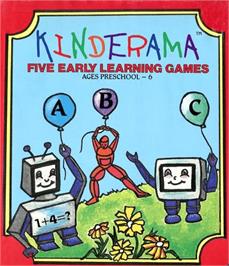 Box cover for Kinderama - Five Early Learning Games on the Commodore Amiga.