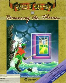 Box cover for King's Quest II: Romancing the Throne on the Commodore Amiga.