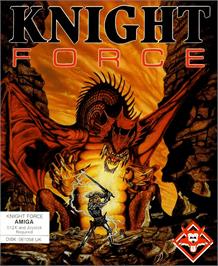 Box cover for Knight Force on the Commodore Amiga.