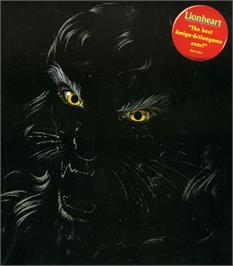 Box cover for Lionheart on the Commodore Amiga.