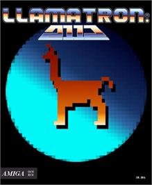 Box cover for Llamatron: 2112 on the Commodore Amiga.