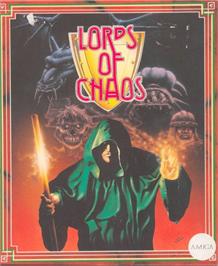 Box cover for Lords of Chaos on the Commodore Amiga.