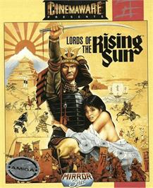 Box cover for Lords of the Rising Sun on the Commodore Amiga.
