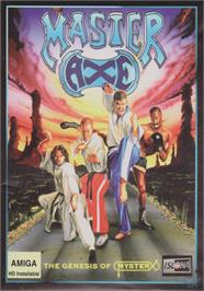 Box cover for Master Axe - The Genesis Of Mysterx on the Commodore Amiga.