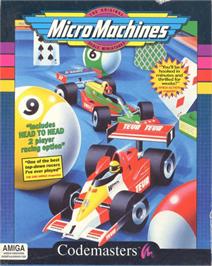 Box cover for Micro Machines on the Commodore Amiga.
