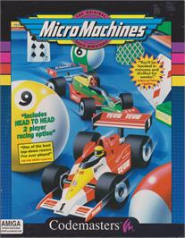 Box cover for Micro Machines on the Commodore Amiga.