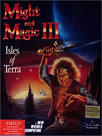 Box cover for Might And Magic 3 - Isles Of Terra on the Commodore Amiga.