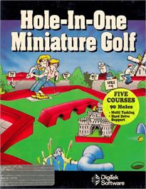 Box cover for Mini Golf on the Commodore Amiga.
