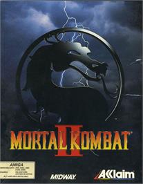 Box cover for Mortal Kombat 2 on the Commodore Amiga.