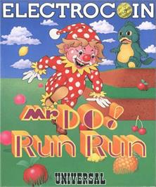Box cover for Mr Do! Run Run on the Commodore Amiga.