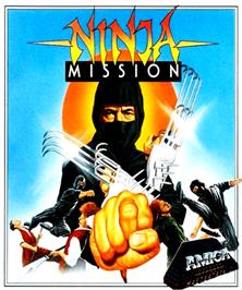 Box cover for Ninja Mission on the Commodore Amiga.
