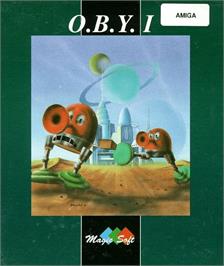 Box cover for O.b.y. I on the Commodore Amiga.