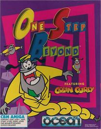 Box cover for One Step Beyond on the Commodore Amiga.