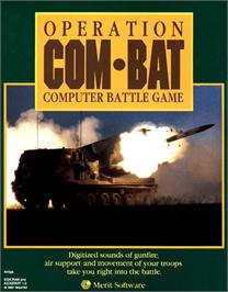 Box cover for Operation Com-bat on the Commodore Amiga.
