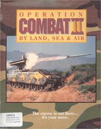 Box cover for Operation Combat 2 - By Land, Sea And Air on the Commodore Amiga.