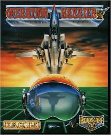 Box cover for Operation Harrier on the Commodore Amiga.