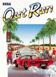 Box cover for Out Run (Sega) on the Commodore Amiga.