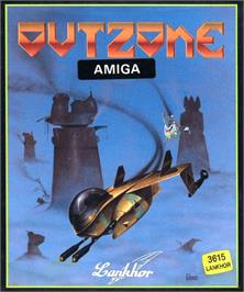 Box cover for Outzone on the Commodore Amiga.