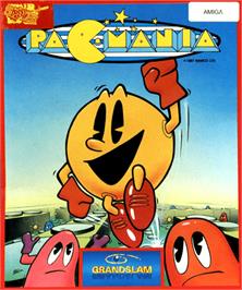 Box cover for Pac-Mania on the Commodore Amiga.
