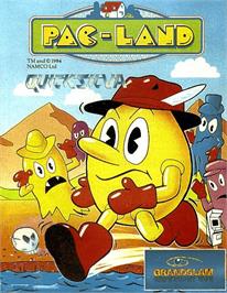 Box cover for Pac-land on the Commodore Amiga.
