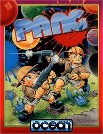 Box cover for Pang on the Commodore Amiga.