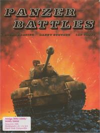 Box cover for Panzer Battles on the Commodore Amiga.