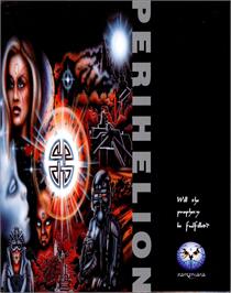 Box cover for Perihelion on the Commodore Amiga.