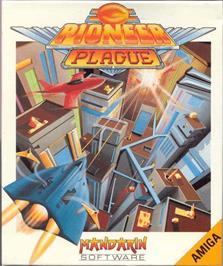 Box cover for Pioneer Plague on the Commodore Amiga.