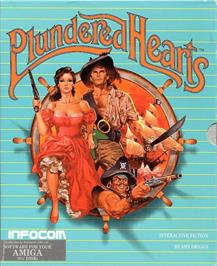 Box cover for Plundered Hearts on the Commodore Amiga.