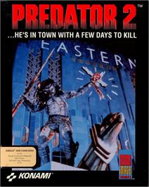 Box cover for Predator 2 on the Commodore Amiga.