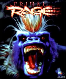 Box cover for Primal Rage on the Commodore Amiga.