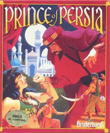 Box cover for Prince of Persia on the Commodore Amiga.