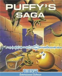 Box cover for Puffy's Saga on the Commodore Amiga.