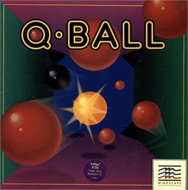 Box cover for Qball on the Commodore Amiga.
