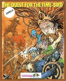 Box cover for Quest for the Time-bird on the Commodore Amiga.