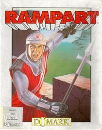 Box cover for Rampart on the Commodore Amiga.