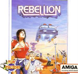 Box cover for Rebellion on the Commodore Amiga.