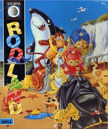 Box cover for Rodland on the Commodore Amiga.